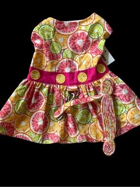 Doggie Design Citrus Slice Harness Dress!